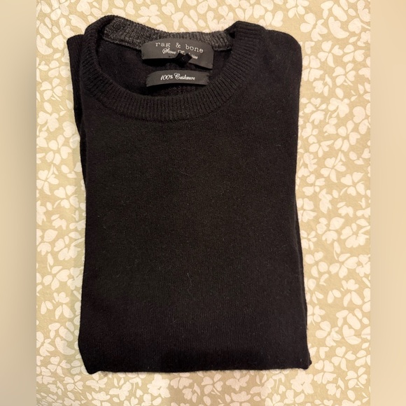 Rag & Bone Men's Classic Black Crewneck Sweater